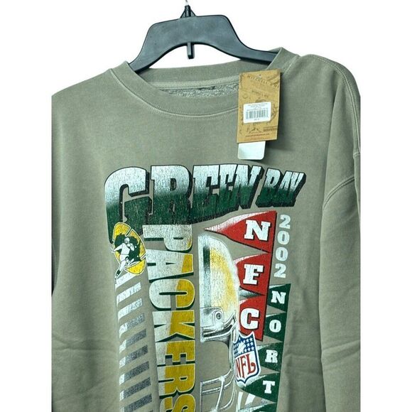Mitchell & Ness Official NFL Merch. Green Bay Packers Sweatshirt, Light Gray, XL - Picture 11 of 14